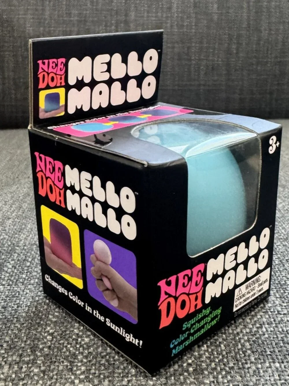 NeeDoh Mello Mallo Squishy Sensory Fidget Color Changing Marshallow - Blue